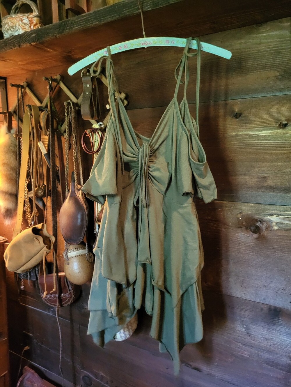 Leaf Pixie Fairy Mini Dress Tunic